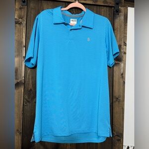Izod Men's Striped Polo Shirt in Blue